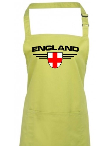Kochschürze, England, Wappen, Land, Länder, lime