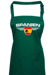 Kochschürze, Spanien, Wappen, Land, Länder, bottlegreen