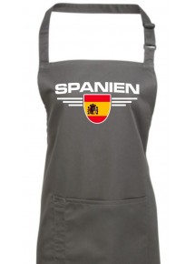 Kochschürze, Spanien, Wappen, Land, Länder, darkgrey
