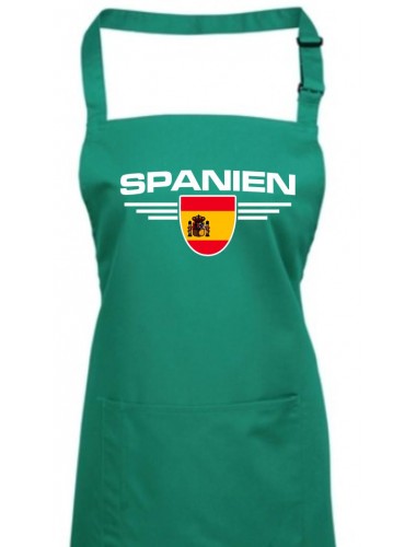 Kochschürze, Spanien, Wappen, Land, Länder, emerald