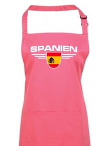 Kochschürze, Spanien, Wappen, Land, Länder, fuchsia