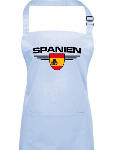 Kochschürze, Spanien, Wappen, Land, Länder, lightblue