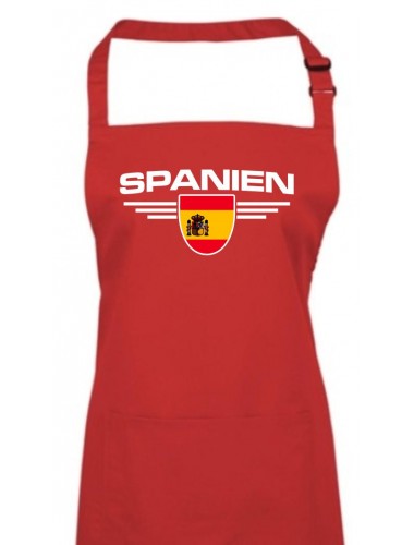 Kochschürze, Spanien, Wappen, Land, Länder, rot
