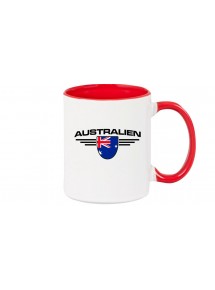Kaffeepott Australien, Wappen, Land, Länder