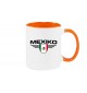 Kaffeepott Mexiko, Wappen, Land, Länder, orange