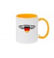 Kaffeepott Deutschland, Wappen, Land, Länder, gelb