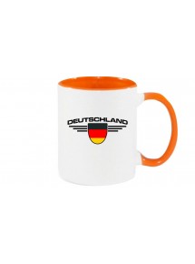 Kaffeepott Deutschland, Wappen, Land, Länder, orange