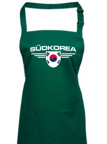 Kochschürze, Südkorea, Wappen, Land, Länder, bottlegreen