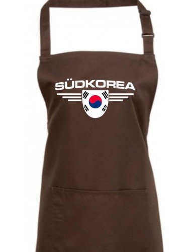 Kochschürze, Südkorea, Wappen, Land, Länder, braun