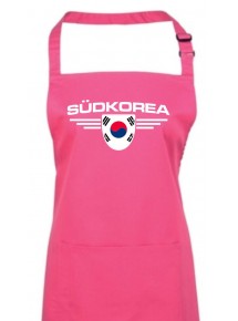Kochschürze, Südkorea, Wappen, Land, Länder, hotpink