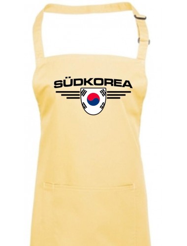 Kochschürze, Südkorea, Wappen, Land, Länder, lemon