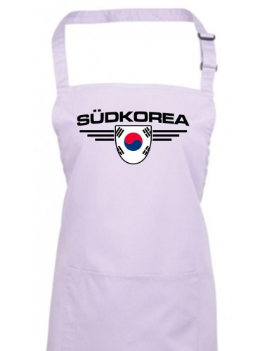 Kochschürze, Südkorea, Wappen, Land, Länder, lilac