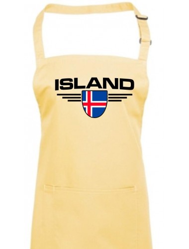 Kochschürze, Island, Wappen, Land, Länder, lemon
