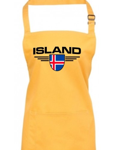 Kochschürze, Island, Wappen, Land, Länder, sunflower