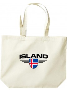 große Einkaufstasche, Island, Wappen, Land, Länder