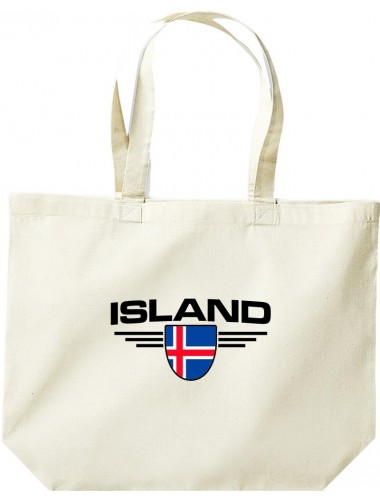große Einkaufstasche, Island, Wappen, Land, Länder