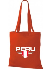 Stoffbeutel Peru, Wappen, Land, Länder