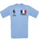 Männer-Shirt Fussballshirt France Frankreich mit Ihrem Wunschnamen bedruckt
