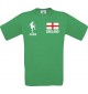 Kinder-Shirt Fussballshirt England mit Ihrem Wunschnamen bedruckt, kellygreen, 104