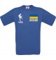 Männer-Shirt Fussballshirt Ukraine Ukraine mit Ihrem Wunschnamen bedruckt