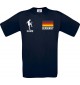 Kinder-Shirt Fussballshirt Germany Deutschland mit Ihrem Wunschnamen bedruckt, blau, 104