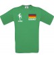 Kinder-Shirt Fussballshirt Germany Deutschland mit Ihrem Wunschnamen bedruckt, kellygreen, 104
