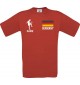 Kinder-Shirt Fussballshirt Germany Deutschland mit Ihrem Wunschnamen bedruckt, rot, 104