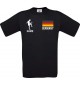 Kinder-Shirt Fussballshirt Germany Deutschland mit Ihrem Wunschnamen bedruckt, schwarz, 104