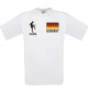 Kinder-Shirt Fussballshirt Germany Deutschland mit Ihrem Wunschnamen bedruckt, weiss, 104