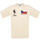 Männer-Shirt Fussballshirt Czech Republic Tschechische Republik mit Ihrem Wunschnamen bedruckt