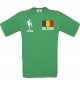 Kinder-Shirt Fussballshirt Belgium Belgien mit Ihrem Wunschnamen bedruckt, kellygreen, 104