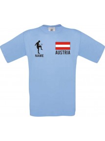 Kinder-Shirt Fussballshirt Austria Australien mit Ihrem Wunschnamen bedruckt
