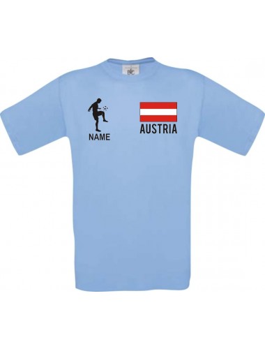 Kinder-Shirt Fussballshirt Austria Australien mit Ihrem Wunschnamen bedruckt