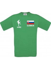 Kinder-Shirt Fussballshirt Slovakia Slowakei mit Ihrem Wunschnamen bedruckt
