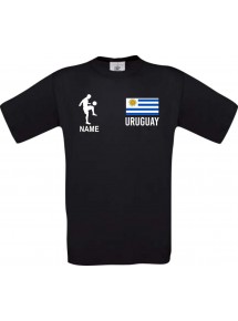 Kinder-Shirt Fussballshirt Uruguay mit Ihrem Wunschnamen bedruckt