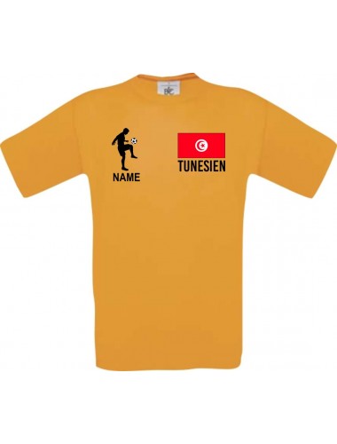 Kinder-Shirt Fussballshirt Tunesien mit Ihrem Wunschnamen bedruckt