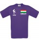 Männer-Shirt Fussballshirt Hungary Ungarn mit Ihrem Wunschnamen bedruckt
