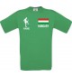Männer-Shirt Fussballshirt Hungary Ungarn mit Ihrem Wunschnamen bedruckt, kelly, L