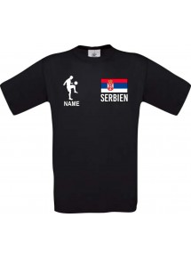 Kinder-Shirt Fussballshirt Serbien mit Ihrem Wunschnamen bedruckt