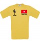 Männer-Shirt Fussballshirt Tunesien mit Ihrem Wunschnamen bedruckt, gelb, L