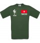 Männer-Shirt Fussballshirt Tunesien mit Ihrem Wunschnamen bedruckt, grün, L