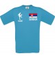 Männer-Shirt Fussballshirt Serbien mit Ihrem Wunschnamen bedruckt