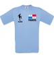 Kinder-Shirt Fussballshirt Panama mit Ihrem Wunschnamen bedruckt, hellblau, 104