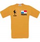 Kinder-Shirt Fussballshirt Panama mit Ihrem Wunschnamen bedruckt, orange, 104