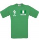 Kinder-Shirt Fussballshirt Nigeria mit Ihrem Wunschnamen bedruckt, kellygreen, 104