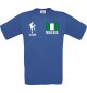 Kinder-Shirt Fussballshirt Nigeria mit Ihrem Wunschnamen bedruckt, royalblau, 104