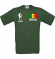 Männer-Shirt Fussballshirt Senegal mit Ihrem Wunschnamen bedruckt, grün, L
