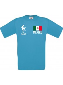 Kinder-Shirt Fussballshirt Mexiko mit Ihrem Wunschnamen bedruckt, atoll, 104