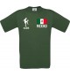 Kinder-Shirt Fussballshirt Mexiko mit Ihrem Wunschnamen bedruckt, dunkelgruen, 104