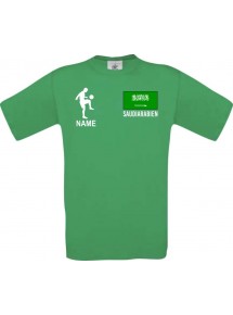 Männer-Shirt Fussballshirt Saudiarabien mit Ihrem Wunschnamen bedruckt